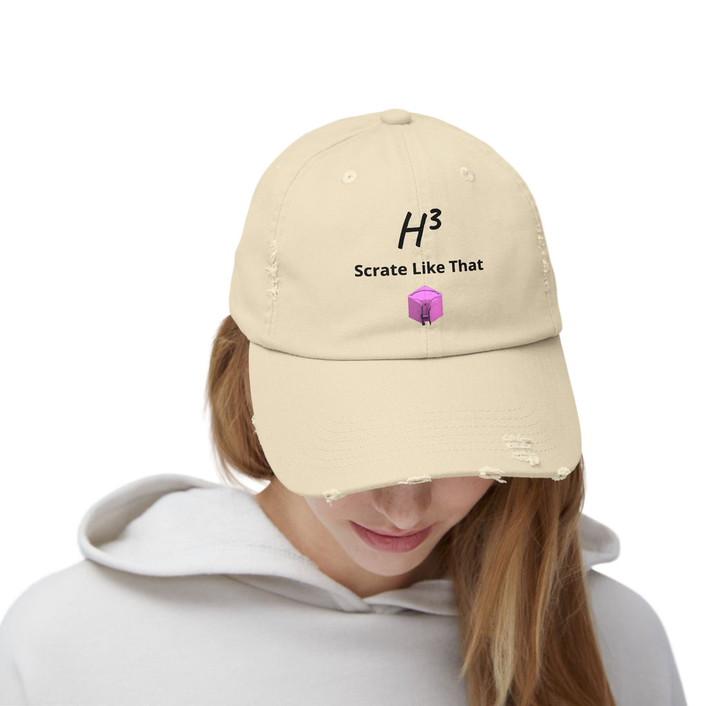 H3 Unisex Distressed Cap (New)