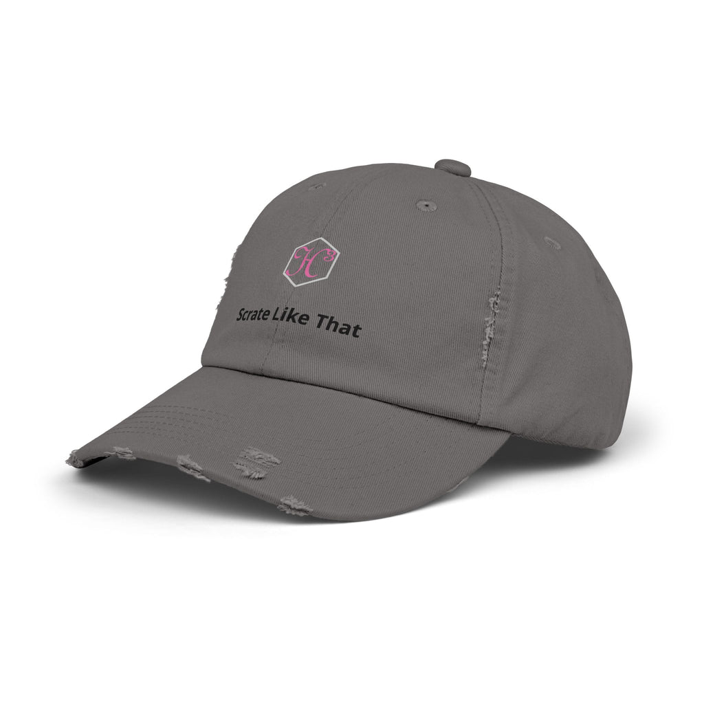 Distressed Baseball Cap "Scrate Like That" — Casual Vintage Logo Hat